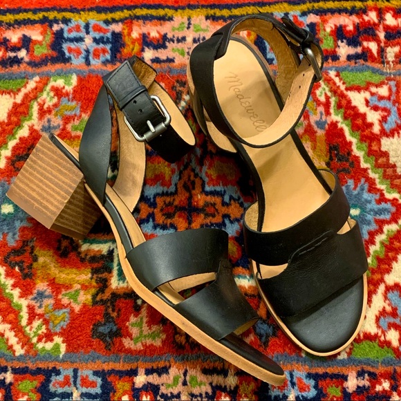 Madewell Shoes - Madewell - Black Leather Sandal NWOT - Size 9